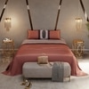 Stoa Paris 300TC UltrSatin Super King Bedsheet with 2 Pillow Covers Satin Super Champagne Wine