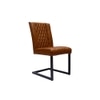 Elder Metal Dining Chair in Brown Colour