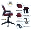 Diicea Mid Back Ergonomic Chair in Maroon Colour