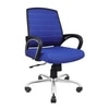Smart Ergonomic Chair With Breathable Blue Mesh Fabric