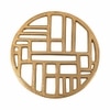 Metalsmith Geometric Metal Trivet Gold Heat Resistant Table Protector