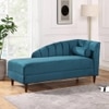 Korslund Velvet Chaise Lounger in T Blue Colour