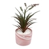 Attractive Faux Plant With Pink Ceramic Pot