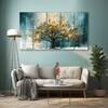 The Castle Decor Abstract Art Wall Painting Wooden Framed Digital Painting 27x48 Inch (Style 13)