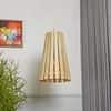 IPSWICH Modern White Wooden Pendant Ceiling Light