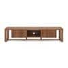 Linnea Solid Wood TV Cabinet In Amber Walnut Finish