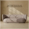 Plushprestige Wood 3 Seater With Upholstery Non Storage Sofa In Grey Colour
