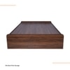 Mavora Double Bed With Storage In Columbian Walnut Finish