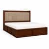 Tarang Solid Wood Comfort Queen Bed Box Storage Provincial Teak Finish Mattress 60 x 78 Inches