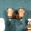 Eliante Seen Iron Wall Light With Glass In Gold Colour
