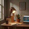 Toby Wooden Table Lamp With Mobile Stand