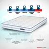 Back Magic - Doctor Recommended 5 Zone Dual Density Orthopedic Support layer High Density Coir Mattress for Firm Back Support (75 x 60 in, 6 Inches)