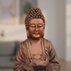Copper Fiber Glass George Lotus Buddha Indoor Water Fountain