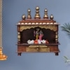D'Dass Sheesham and Mdf Wooden Home Temple For Pooja Mandir For Home