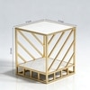 Small Metal Side Table in Gold Colour