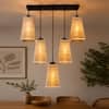 Devansh Solid Wood Electric Wall Light in Brown Colour with Multi Shade Count of 1 Light