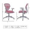 Aaeroa Low Back Ergonomic Chair in Maroon Colour