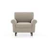 Oxford 1 Seater Fabric Sofa In Oyster Beige Colour