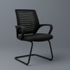 Kepler Brooks Elan Visitor Chair in Black Colour