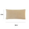 Anna Khaki Decorative Cushion Cover 12X20 Inches