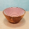 Ireka Home Ripple Acacia Wood Bowl with Enamel – Serving Bowl
