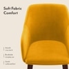 Owen Lounge Chair in  Matte Mustard Yellow Colour