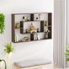 BLUEWUD Crafte Engineered Wood Wall Mount Wall Shelf, Display Rack (Wenge)