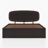 Nimbus Solid Wood Queen Size Bed With Box Storage (Mahogany Finish)