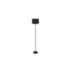 Saul Black Cotton Shade Floor Lamp