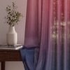 Stoa Paris Sheer Ombre Printed Long Door Curtain, Aesthetic Curtain with  Light Filtering Balcony,  Set of 1 Parda, Rose Tint Horizon - Red