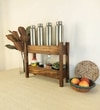 Evana Wooden Kitchen Countertop Organiser