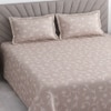 Vine Shade Floral Cotton 400 Tc Flat Double Queen Size Bedsheet With 2 Pillow Covers