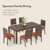 Atlas Solid Wood 6 Seater Dining Table with Atlas Dining chair Set