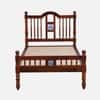Nilaya Sheesham Wood Single Size Non Storage Bed in Honey Oak Finish