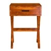 Pine Solid Wood End Table in Honey Finish