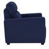 Alvaro Velvet 1 Seater Sofa Navy Blue Color