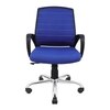 Smart Ergonomic Chair With Breathable Blue Mesh Fabric