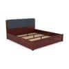 Nahiri Sheesham Wood Queen Size Bed In Honey Oak Finish With Box Storage