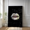The Castle Decor Money Lips Pop Art Wall Art Framed Painting 20x30 Inch