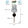 Devansh Metal Electric Wall Light in Black Colour with Multi Shade Count of 1 Light