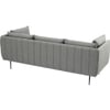 Scandinavian Supra Three Seater Sofa Matte Black Finish