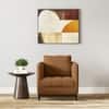 Florence Premium 1 Seater Fabric Sofa in Ochre velvet Colour