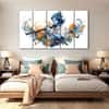 The Castle Decor Krishna Ji Wall Painting Wooden Framed 27x48 Inch (Style 20)