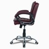 Veaoilaa Mid Back Executive Chair in Maroon Colour