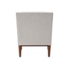 Claudia Boucle Fabric Arm Chair in White Colour