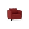 Florence Premium 1 Seater Fabric Sofa in Salsa Red Colour