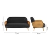Holden Fabric Sofa (Black)