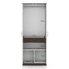 Riley Engineered Wood 2 Door Wardrobe in White Finish