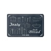 Luxe Home Jasty Fresh Bread Combo Kitchen Runner Mat- Grey (116x36 & 58x36 cm PC-2)