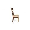 Newport Sheesham Wood   Dining Chair in Jute Beige     TEAK FINISH